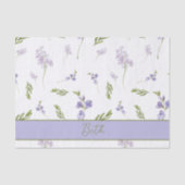 Blue Wildflower Watercolor Tissue Paper 薄葉紙 (正面)