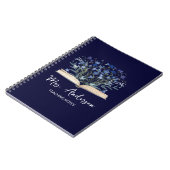 Blue Wildflowers Grow From Book Teacher Notebook ノートブック (左側)