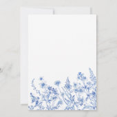 Blue Wildflowers Holy Cross Baptism Invitation 招待状 (裏面)