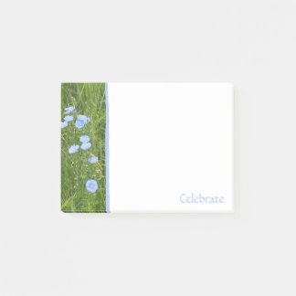 Blue Wildflowers Post-It Notes ポストイット