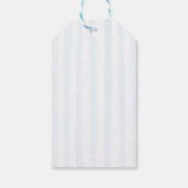 Blue Winter Christmas Tree Baby Shower ギフトタグ (裏面)