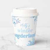 Blue Winter Onederland Hot Cocoa Cups 紙コップ (左)