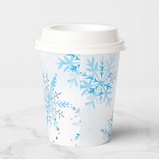 Blue Winter Onederland Hot Cocoa Cups 紙コップ (右)
