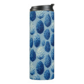 Blue Winter Pine Cone Pattern タンブラー (回転左)