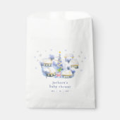 Blue Winter Snow It Take A Village Baby Shower  フェイバーバッグ (正面)