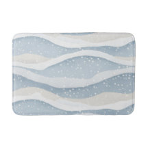 Blue Winter Snowfall Wave Personalized Pattern