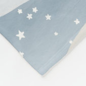 Blue Winter Snowfall Wave Personalized Pattern フリースブランケット (角)