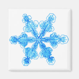 Blue Winter Snowflake マグネット