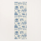 Blue Winter Toile Chinoiserie ヨガマット (裏面)