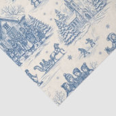 Blue Winter Toile Chinoiserie 薄葉紙 (詳細)