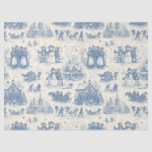 Blue Winter Toile Chinoiserie 薄葉紙 (正面)
