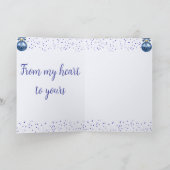 Blue Winter Wishes カード (内部)