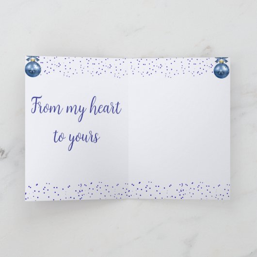 Blue Winter Wishes カード (内部)