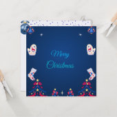 Blue Winter Wishes カード (正面/裏面インサイチュ)