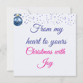 Blue Winter Wishes カード (裏面)