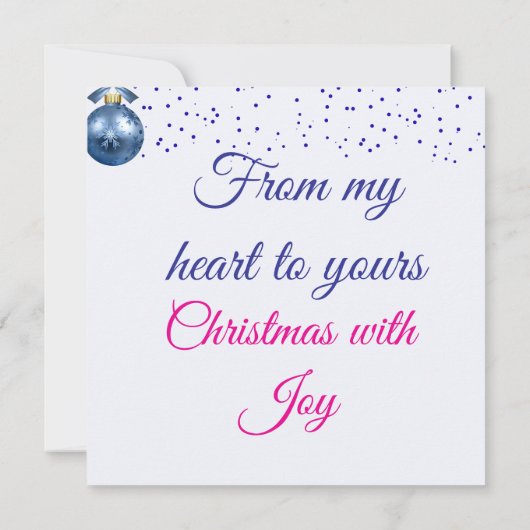 Blue Winter Wishes カード (裏面)