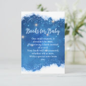 Blue Winter Wonderland Books for Baby Card エンクロージャーカード (スタンド正面)