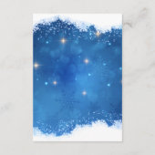 Blue Winter Wonderland Details Card | Snowflakes エンクロージャーカード (裏面)