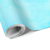 Blue Winter Wonderland Snowflake ラッピングペーパー (ロールコーナー)