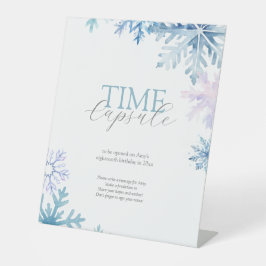 Blue Winter Wonderland Time Capsule Sign 台座サイン