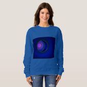 Blue Woman's Purple Sphere Sweatshirt スウェットシャツ (正面フル)