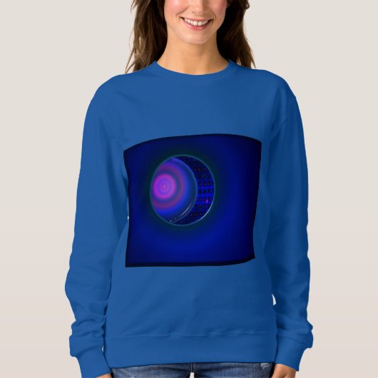 Blue Woman's Purple Sphere Sweatshirt スウェットシャツ (正面)