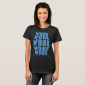 Blue Wonk Wonk Riddim or Die Dubstep Riddim Tシャツ (正面フル)