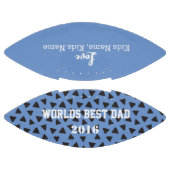 Blue Worldの最高のパパ、カスタマイズ アメリカンフットボール (パネル)