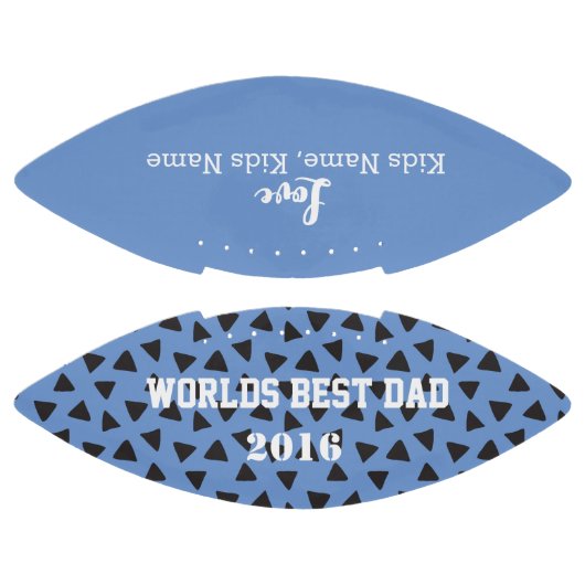 Blue Worldの最高のパパ、カスタマイズ アメリカンフットボール (パネル)