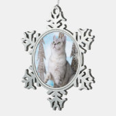 Blue XMAS 2018 スノーフレークピューターオーナメント (右)