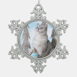 Blue XMAS 2018 スノーフレークピューターオーナメント