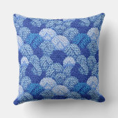 blue yarn ball pattern クッション (裏面)