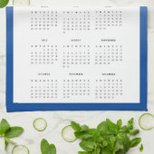Blue Year 2026 Custom Photo Calendar Kitchen Towel キッチンタオル (折り畳み)