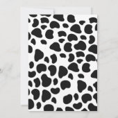 Blue Yee haw! Western Cowboy 5th Rodeo Birthday 招待状 (裏面)