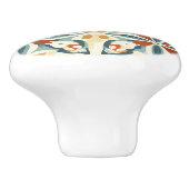 Blue Yellow and Rust Pattern  セラミックノブ (側面)