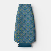 Blue, yellow art deco ornament. ボトルクーラー (正面)