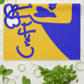 blue＆yellow　beer キッチンタオル  (折り畳み)