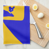 blue＆yellow　beer キッチンタオル  (四つ折り)