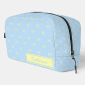 Blue & Yellow Bow Pattern Coquette Cosmetic  ドップキット (右コーナー)