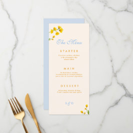 Blue & Yellow buttercup メニュー
