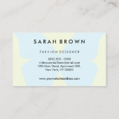 Blue & Yellow Butterfly | Elegant Professional 名刺 (裏面)