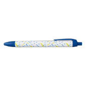Blue Yellow Comet Meteorites Pen 青ボールペン (トップ)
