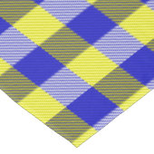 Blue Yellow Gingham Check Design  テーブルクロス (アングル)