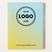 Blue Yellow Gradient  Personalized Business  プランナー手帳 (裏面)