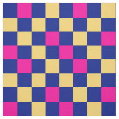 Blue Yellow Pink Checkered Pattern Design  ファブリック (見本)