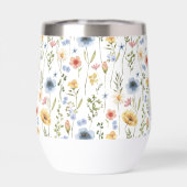 Blue Yellow Pink Floral Wildflower (背面)