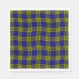 Blue Yellow Plaid Checker Seamless Pattern スタンダードランチョンナプキン