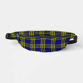 Blue Yellow Plaid Checker Seamless Pattern ファニーパック
