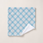 Blue Yellow Plaid Towel Classic Gift for the Man バスタオルセット (ウォッシュタオル)