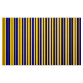 Blue Yellow Stylish Stripes Pattern Design  ファブリック (ファットクウォーター)